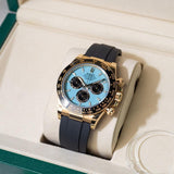Rolex Daytona / Gold Azul-Turquesa