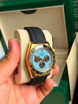 Rolex Daytona / Gold Azul-Turquesa